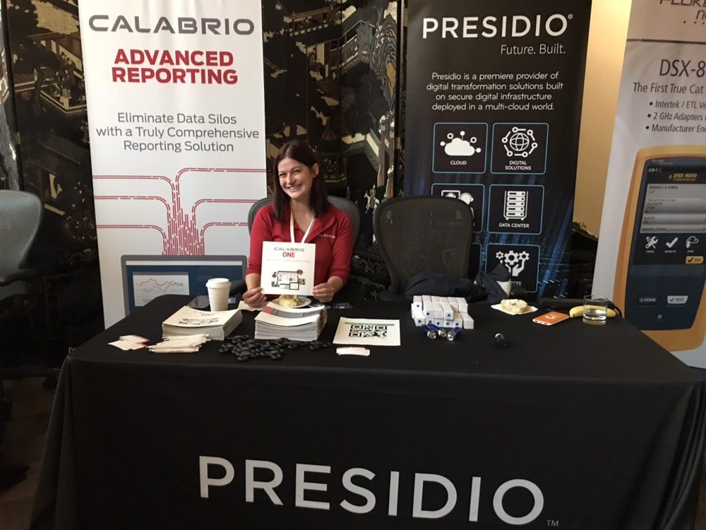Calabrio and Presidio partner booth